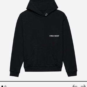 LONELY GHOST DAILY'S HOODIE - BLACK